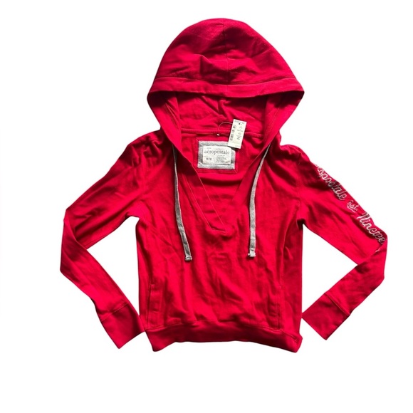 NWT 2010 Deadstock Hooded Long Sleeve V Neck size Medium - Picture 4 of 11